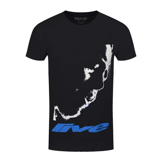 Black - Front - Post Malone Unisex Adult HT Live Close Up Cotton T-Shirt