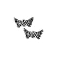 Silver-Black - Front - Bullet For My Valentine Wings Stud Earrings