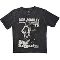 Charcoal Grey - Front - Bob Marley Childrens-Kids Hawaii Snow Washed T-Shirt