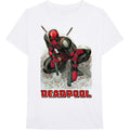 White - Front - Deadpool Unisex Adult Bullet Cotton T-Shirt