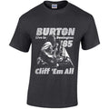 Heather Grey - Front - Cliff Burton Unisex Adult Flag Heather T-Shirt