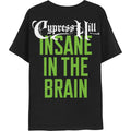 Black - Back - Cypress Hill Unisex Adult Insane In The Brain Back Print Cotton T-Shirt