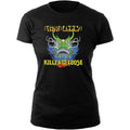 Black - Front - Thin Lizzy Womens-Ladies Killer Lady Cotton T-Shirt