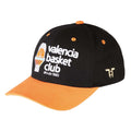 Black-Orange - Back - Tokyo Time Unisex Adult Valencia Basket Club Baseball Cap