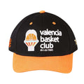 Black-Orange - Front - Tokyo Time Unisex Adult Valencia Basket Club Baseball Cap
