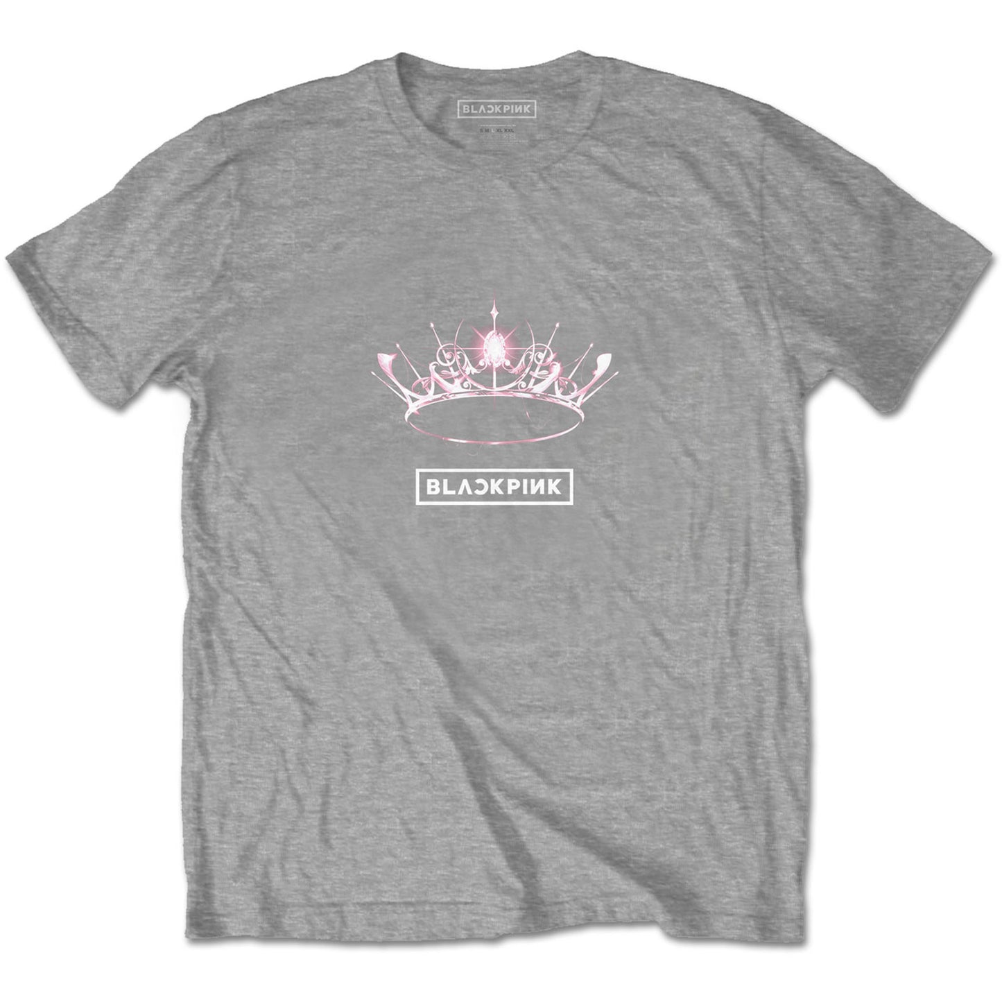 Grey - Front - BlackPink Unisex Adult The Album Crown T-Shirt