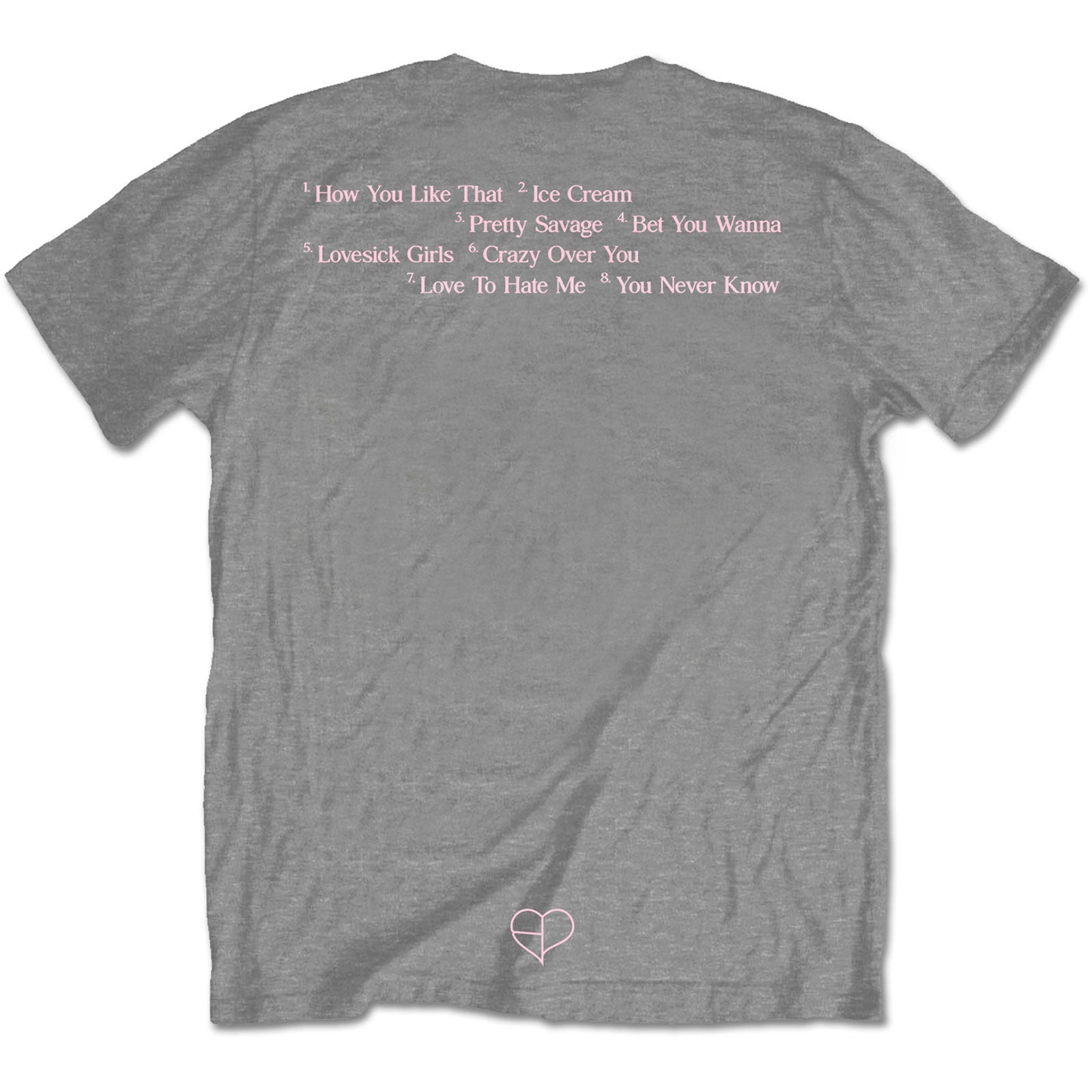 Grey - Back - BlackPink Unisex Adult The Album Crown T-Shirt