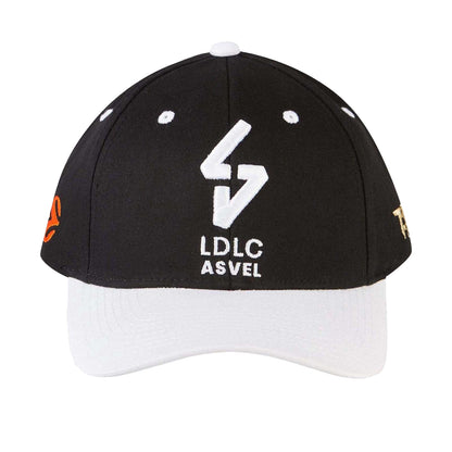 Black-Silver - Front - Tokyo Time Unisex Adult LDLC Asvel Villeurbanne Baseball Cap