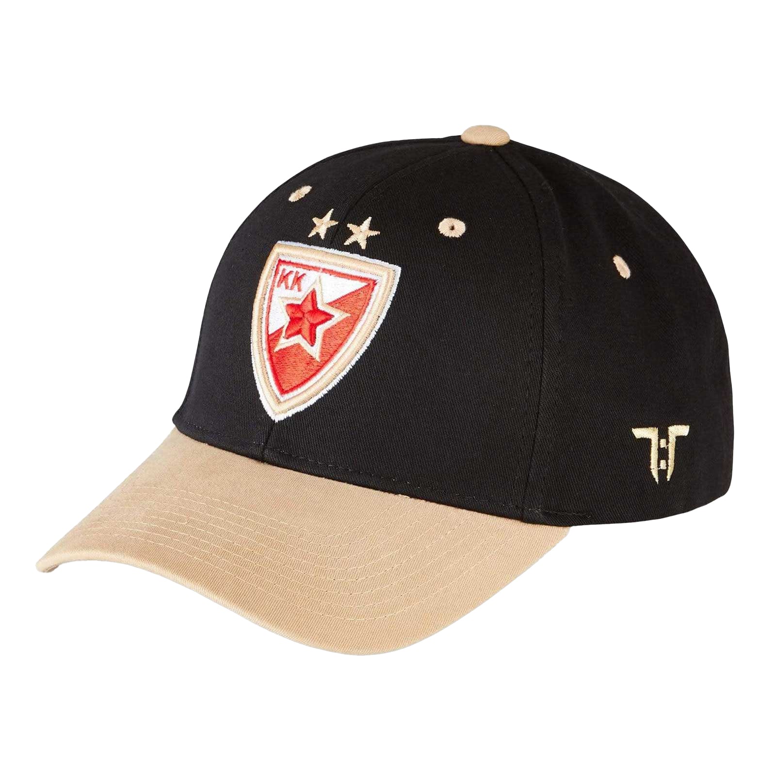 Black-Gold - Back - Tokyo Time Unisex Adult Crvena Zvezda Mts Belgrade Baseball Cap