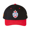 Black-Red - Front - Tokyo Time Unisex Adult CSKA Moscow Baseball Cap