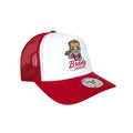 White-Red - Front - Tokyo Time Unisex Adult Tom Brady NFLPA Mesh Back Baseball Cap