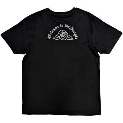 Black-White - Back - Guns N Roses Unisex Adult Classic Bullet Cotton T-Shirt