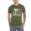 Military Green - Front - Woodstock Unisex Adult Flag Heather T-Shirt