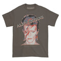 Charcoal Grey - Front - David Bowie Unisex Adult Aladdin Sane Cotton T-Shirt