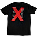 Black - Back - INXS Unisex Adult US Tour Back Print T-Shirt