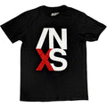 Black - Front - INXS Unisex Adult US Tour Back Print T-Shirt
