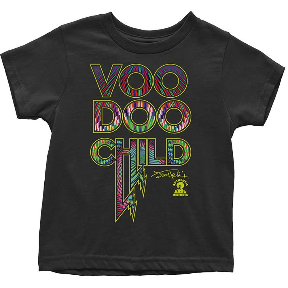 Black - Front - Jimi Hendrix Childrens-Kids Voodoo Child Cotton T-Shirt