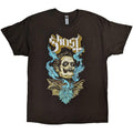 Brown - Front - Ghost Unisex Adult Heart Hypnosis T-Shirt