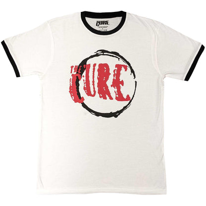 White - Front - The Cure Unisex Adult Circle Logo T-Shirt