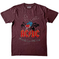Maroon Red - Front - AC-DC Unisex Adult Fly On The Wall Tour T-Shirt