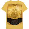 Yellow - Front - Star Wars Unisex Adult C-3PO Chest T-Shirt