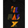 Black - Side - Lil Nas X Unisex Adult Scrap Letters T-Shirt