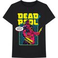 Black - Front - Deadpool Unisex Adult Comic Merc T-Shirt