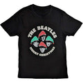 Black - Front - The Beatles Unisex Adult Xmas Hats Cotton T-Shirt