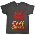 Charcoal Grey - Front - Ozzy Osbourne Unisex Adult Yellow Eyes Jumbo T-Shirt