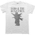 White - Front - Echo & The Bunnymen Unisex Adult Silhouette T-Shirt