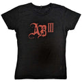 Black - Front - Alter Bridge Womens-Ladies AB III Logo T-Shirt