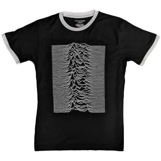 Black - Front - Joy Division Unisex Adult Unknown Pleasures Back Print T-Shirt