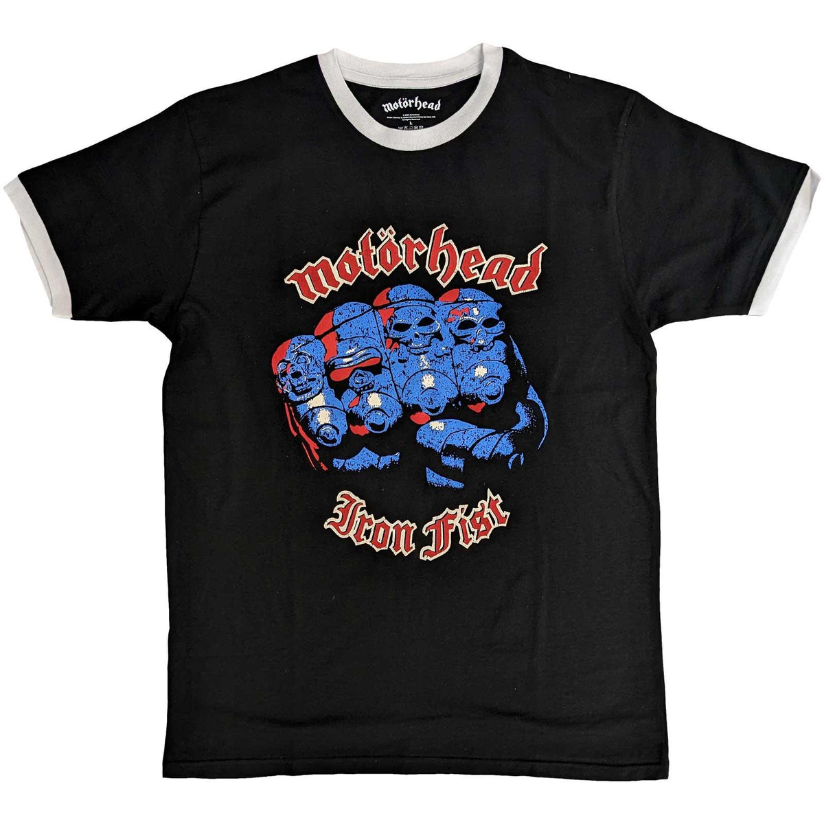 Black - Front - Motorhead Unisex Adult Iron Fist T-Shirt