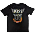 Black - Back - Kiss Unisex Adult End Of The Road Wings Back Print T-Shirt