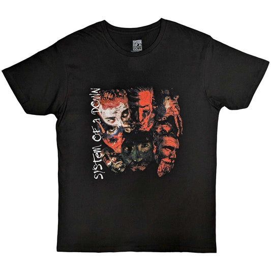 Black - Front - System Of A Down Unisex Adult T-Shirt