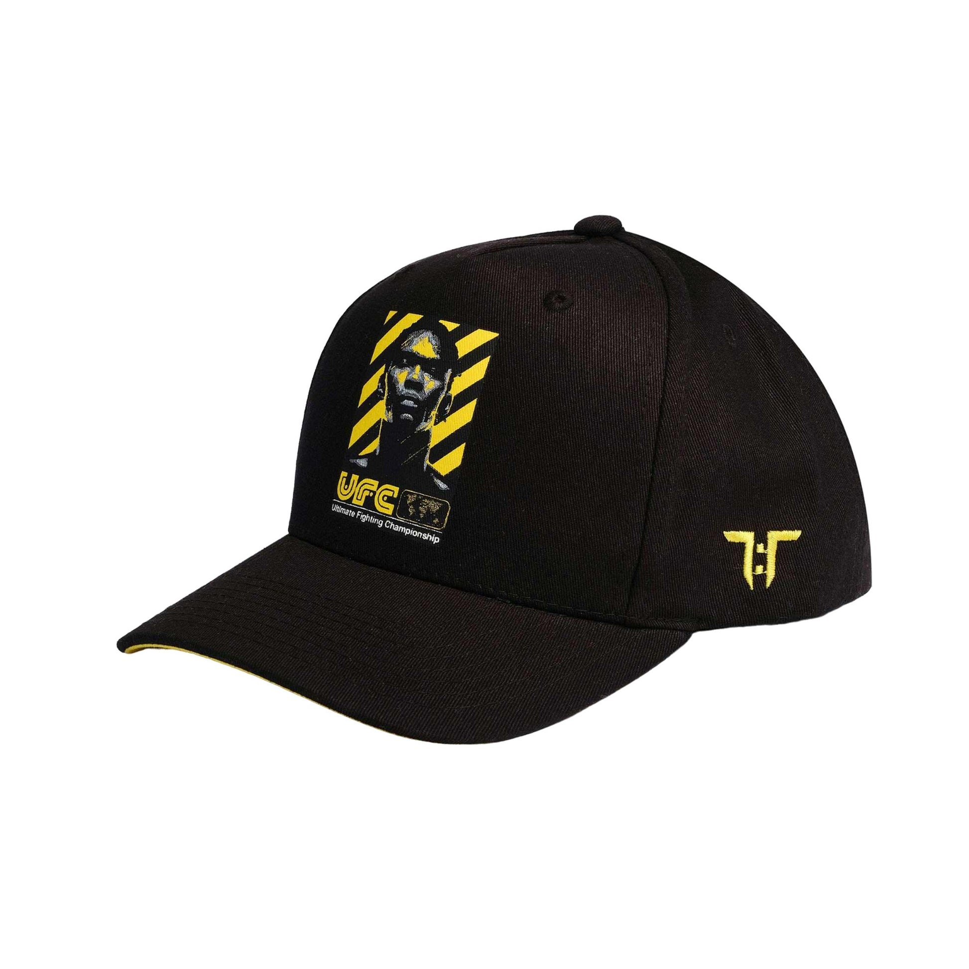 Black-Yellow - Front - Tokyo Time Unisex Adult UFC Israel Adesanya Baseball Cap