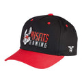 Black-Red - Front - Tokyo Time Unisex Adult Misfits Gaming Logo Baseball Cap
