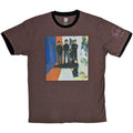 Maroon Red - Front - The Beatles Unisex Adult Stripe T-Shirt