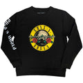 Black - Front - Guns N Roses Unisex Adult Classic Sleeve Print Logo Sweatshirt