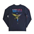 Navy Blue - Back - Nirvana Unisex Adult Angelic Gradient Long-Sleeved T-Shirt