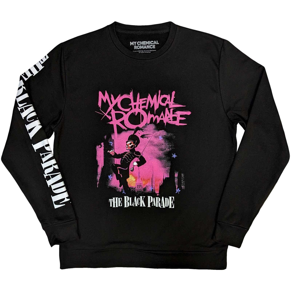 Black - Front - My Chemical Romance Unisex Adult March Sweatshirt