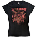 Black - Front - Alter Bridge Womens-Ladies Fortress Batwing Eagle T-Shirt