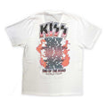White - Back - Kiss Unisex Adult End Of The Road Band Playing T-Shirt