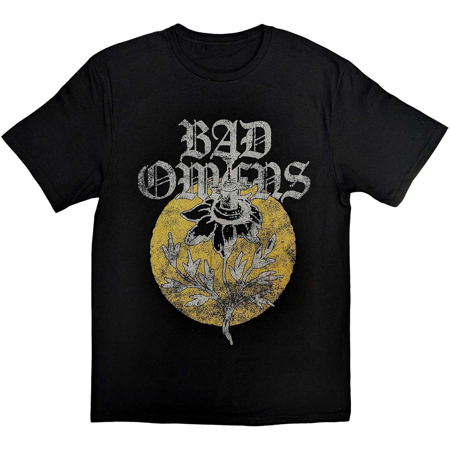 Black - Front - Bad Omens Unisex Adult Sunflower T-Shirt