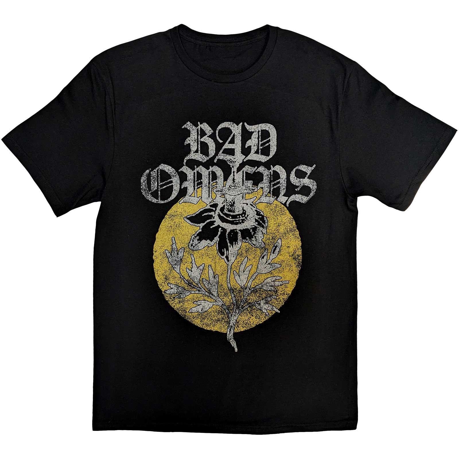 Black - Front - Bad Omens Unisex Adult Sunflower T-Shirt
