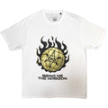 White-Yellow - Front - Bring Me The Horizon Unisex Adult Globe T-Shirt