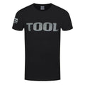 Black-Silver - Front - Tool Unisex Adult Metallic Logo T-Shirt