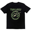 Black - Front - Thin Lizzy Unisex Adult Celtic Ring T-Shirt