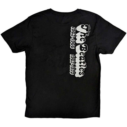 Black - Back - The Beatles Unisex Adult 70s Logo T-Shirt