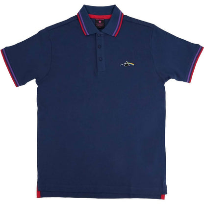 Navy Blue - Front - Pink Floyd Unisex Adult Dark Side Of The Moon Prism Polo Shirt